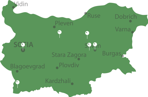 Map of Sopharma Production Facilities